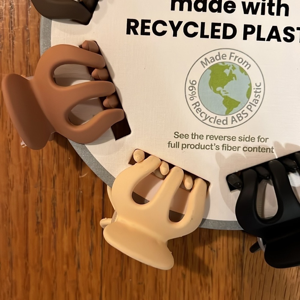 NEW Sunday State Hair Clips made with Recycled Plastic browns earth tones - Picture 4 of 6